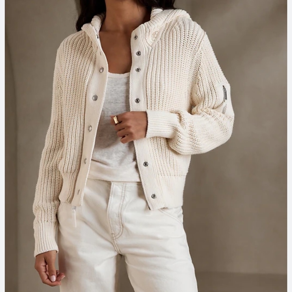 ISO in search of Banana Republic Varo Sweater Bomber Cream Size Medium or Large